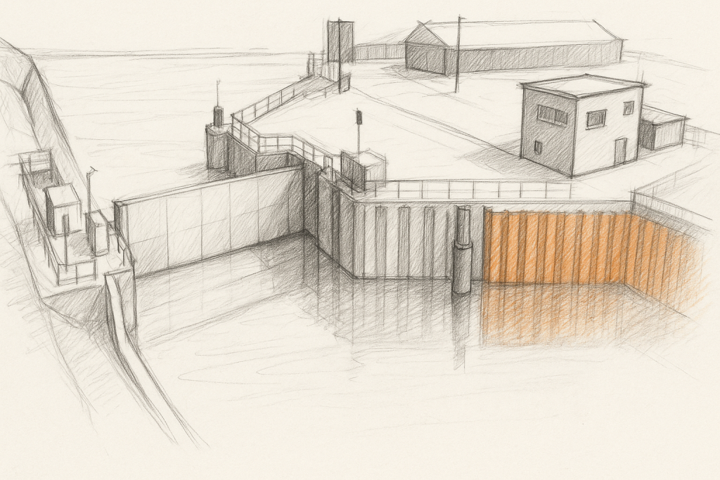 Boston Barrier drawing
